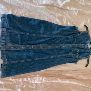 Jean button up dress